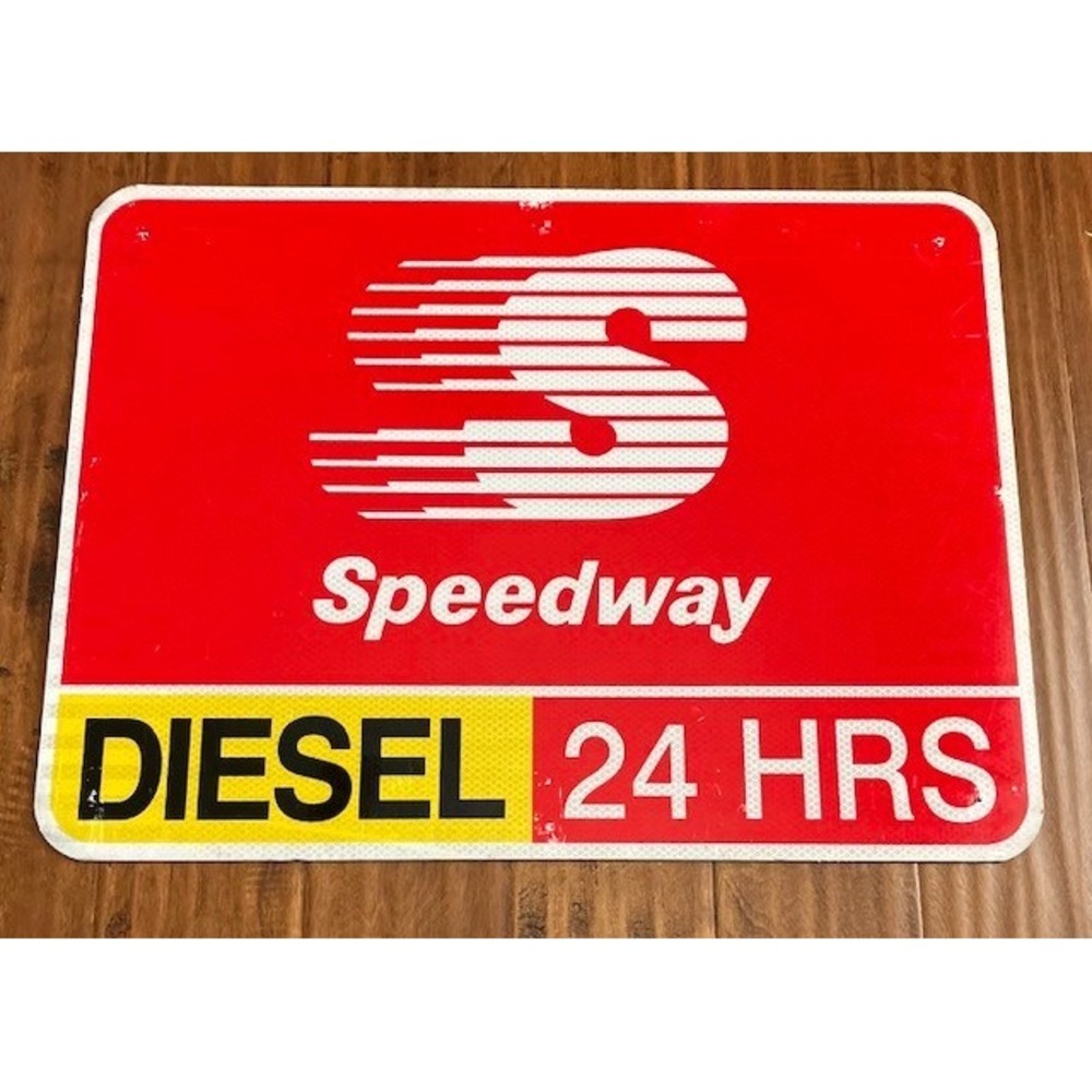 Speedway Diesel Road Highway Exit Sign 18" x 24"  Speedway Diesel Gas Aluminum